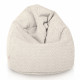 Ecrù pouf sacco per bambini bouclé
