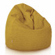 Senape grande pouf sacco bouclé