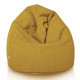 Senape pouf sacco per bambini bouclé