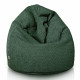 Verde scuro pouf sacco per bambini bouclé