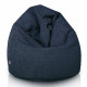 Blu navy pouf sacco per bambini bouclé