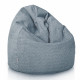 Blu pouf sacco per bambini bouclé