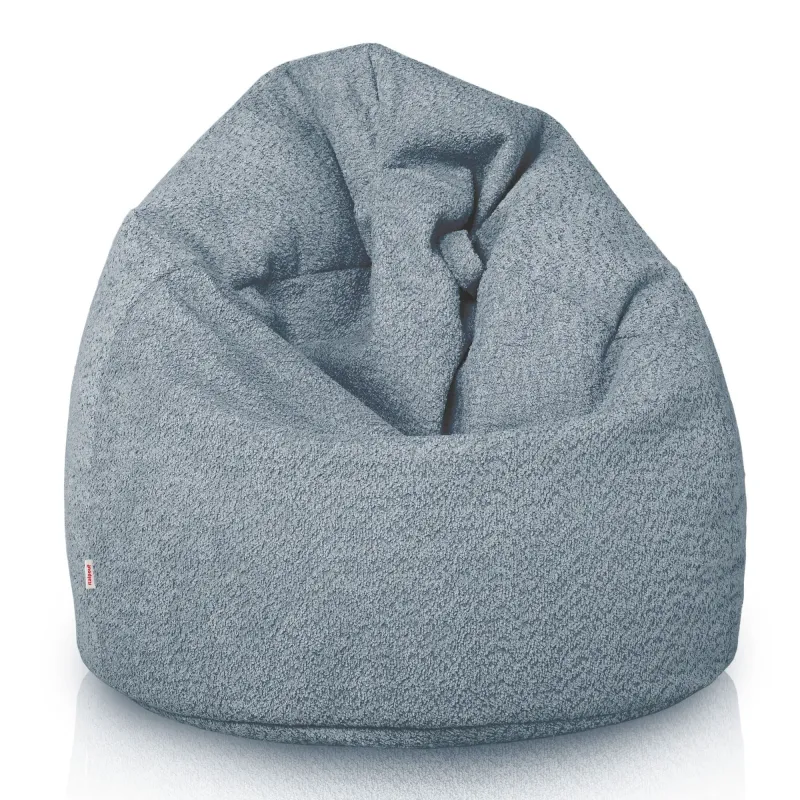 Poltrona Pouf Sacco XXL per adulti Gigante - Tessuto Bouclè – vista 3