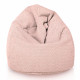Rosa cipria pouf sacco per bambini bouclé