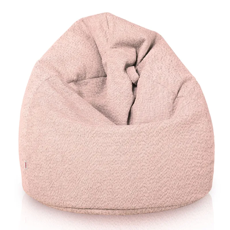 Poltrona Pouf Sacco XXL per adulti Gigante - Tessuto Bouclè – vista 3