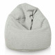 Grigio chiaro pouf sacco per bambini bouclé