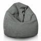 Grigio pouf sacco per bambini bouclé