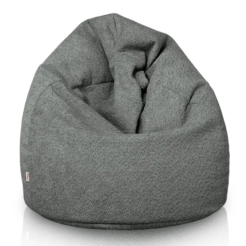 Poltrona Pouf Sacco XXL per adulti Gigante - Tessuto Bouclè – vista 3