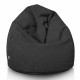 Nero pouf sacco per bambini bouclé