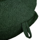Verde scuro pouf sacco gigante XXL bouclé