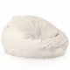 Ecrù grande pouf sacco XL bouclé