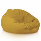 Senape grande pouf sacco XL bouclé