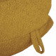 Senape grande pouf sacco XL bouclé