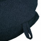 Blu navy grande pouf sacco XL bouclé