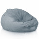 Blu grande pouf sacco XL bouclé