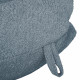 Blu grande pouf sacco XL bouclé