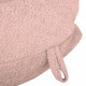 Rosa cipria grande pouf sacco XL bouclé