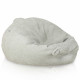 Grigio chiaro grande pouf sacco XL bouclé