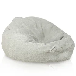 Poltrona Pouf Sacco XXL per adulti Gigante - Tessuto Bouclè – vista 2