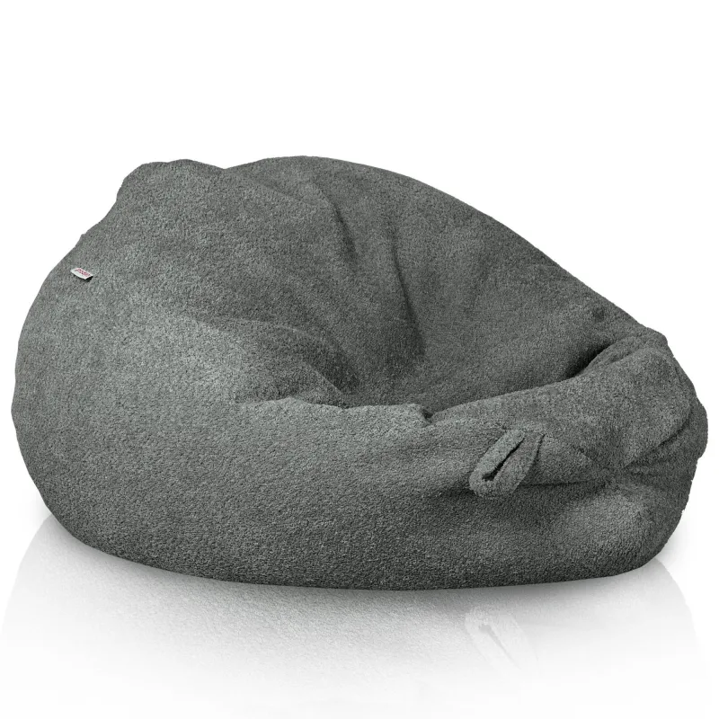 Poltrona Pouf Sacco XXL per adulti Gigante - Tessuto Bouclè – vista 2