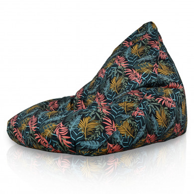 Poltrona Sacco Foglie colorate Bermuda