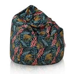 Poltrona Pouf Sacco - Tessuto Stampato Premium