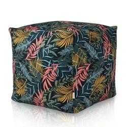 Pouf Cubo Quadrato - Tessuto Stampato Premium