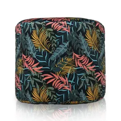 Pouf Rotondo Cilindro - Tessuto Stampato Premium – vista 2