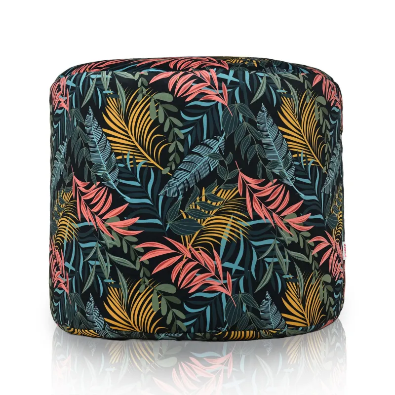 Pouf Rotondo Cilindro - Tessuto Stampato Premium – vista 2