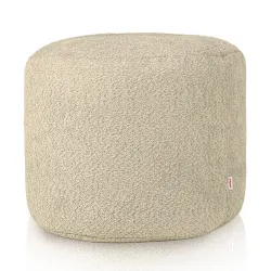 Pouf Rotondo Cilindro - Tessuto Bouclè