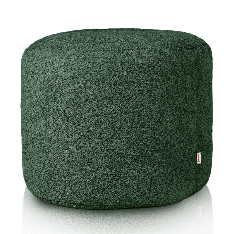 Pouf Rotondo Cilindro - Tessuto Bouclè