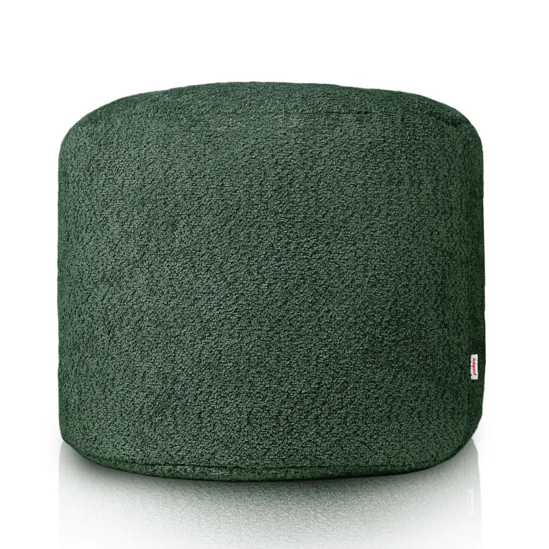 Pouf Rotondo Cilindro - Tessuto Bouclè – vista 2