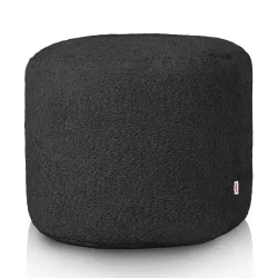 Pouf Rotondo Cilindro - Tessuto Bouclè