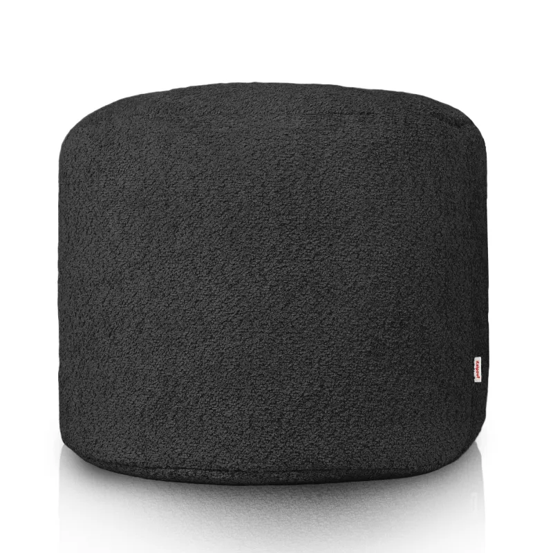 Pouf Rotondo Cilindro - Tessuto Bouclè – vista 2