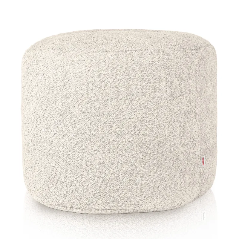 Pouf Rotondo Cilindro - Tessuto Bouclè