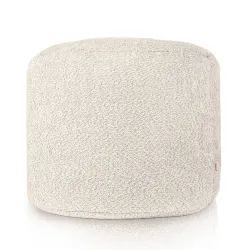 Pouf Rotondo Cilindro - Tessuto Bouclè – vista 2
