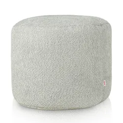 Pouf Rotondo Cilindro - Tessuto Bouclè