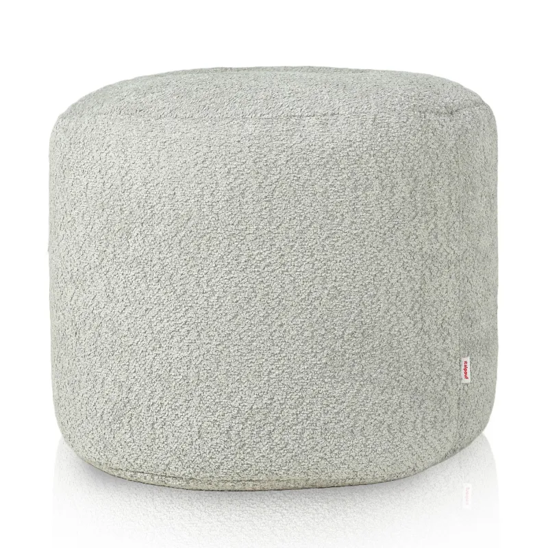 Pouf Rotondo Cilindro - Tessuto Bouclè