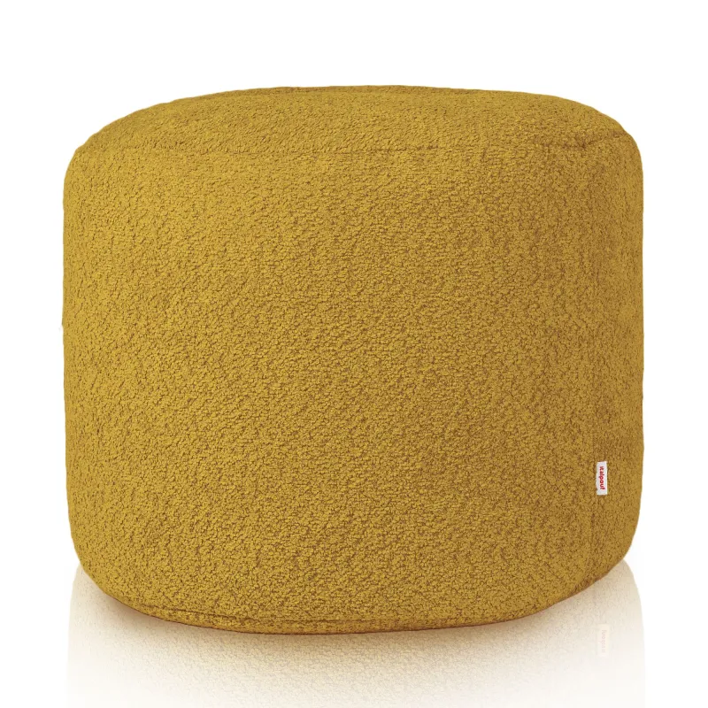 Pouf Rotondo Cilindro - Tessuto Bouclè