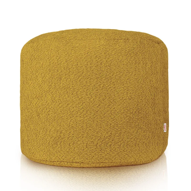Pouf Rotondo Cilindro - Tessuto Bouclè – vista 2