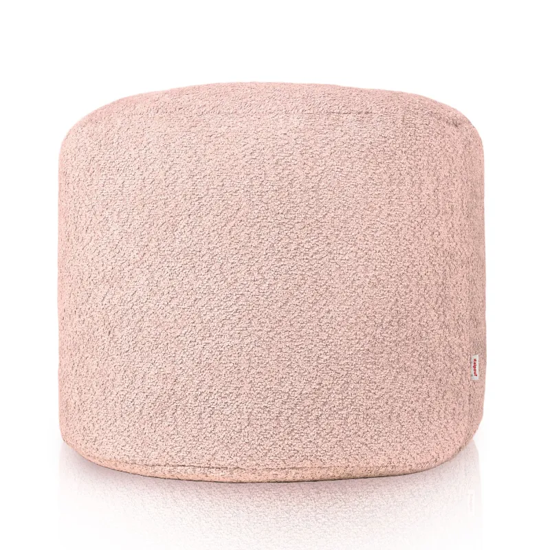 Pouf Rotondo Cilindro - Tessuto Bouclè – vista 2