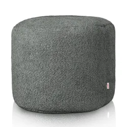 Pouf Rotondo Cilindro - Tessuto Bouclè