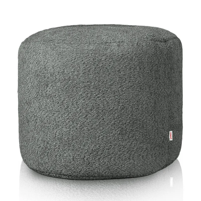 Pouf Rotondo Cilindro - Tessuto Bouclè