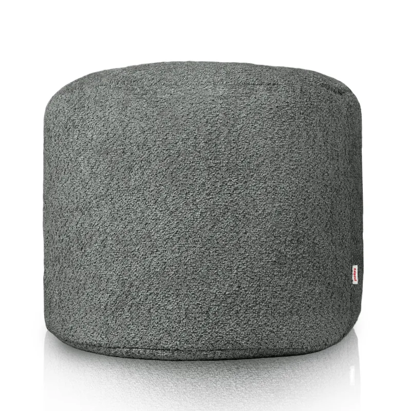 Pouf Rotondo Cilindro - Tessuto Bouclè – vista 2