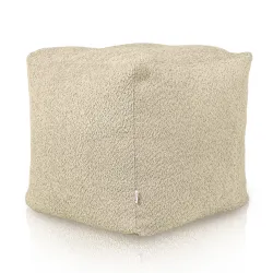 Pouf Cubo Quadrato - Tessuto Bouclè