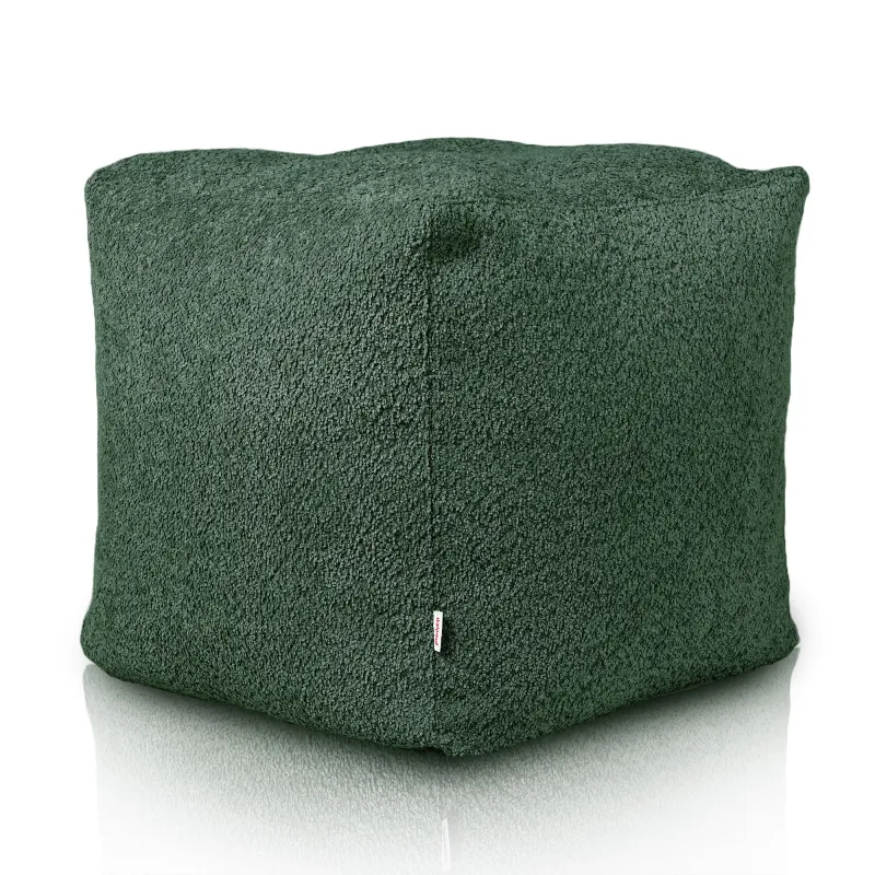 Pouf Cubo Quadrato - Tessuto Bouclè