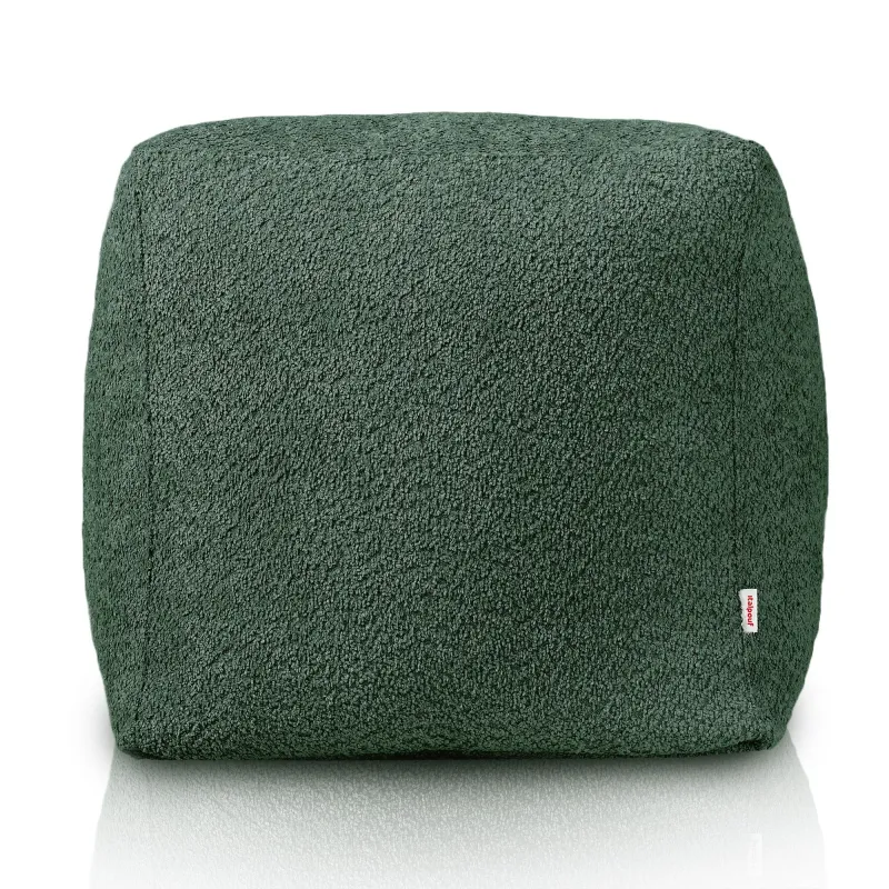 Pouf Cubo Quadrato - Tessuto Bouclè – vista 2