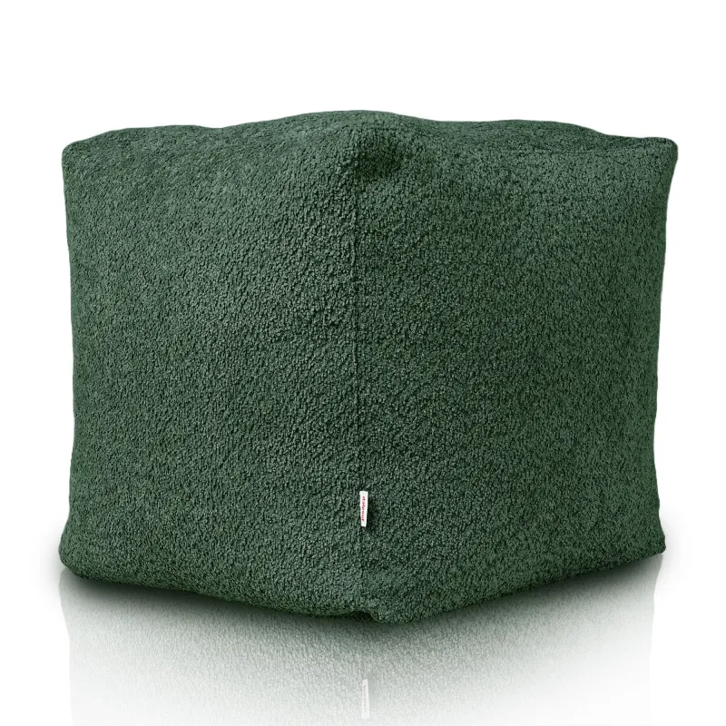 Pouf Cubo Quadrato - Tessuto Bouclè – vista 3