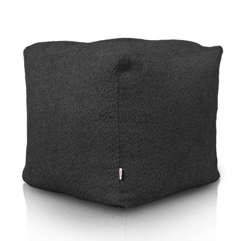 Pouf Cubo Quadrato - Tessuto Bouclè