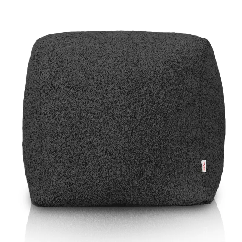 Pouf Cubo Quadrato - Tessuto Bouclè – vista 2